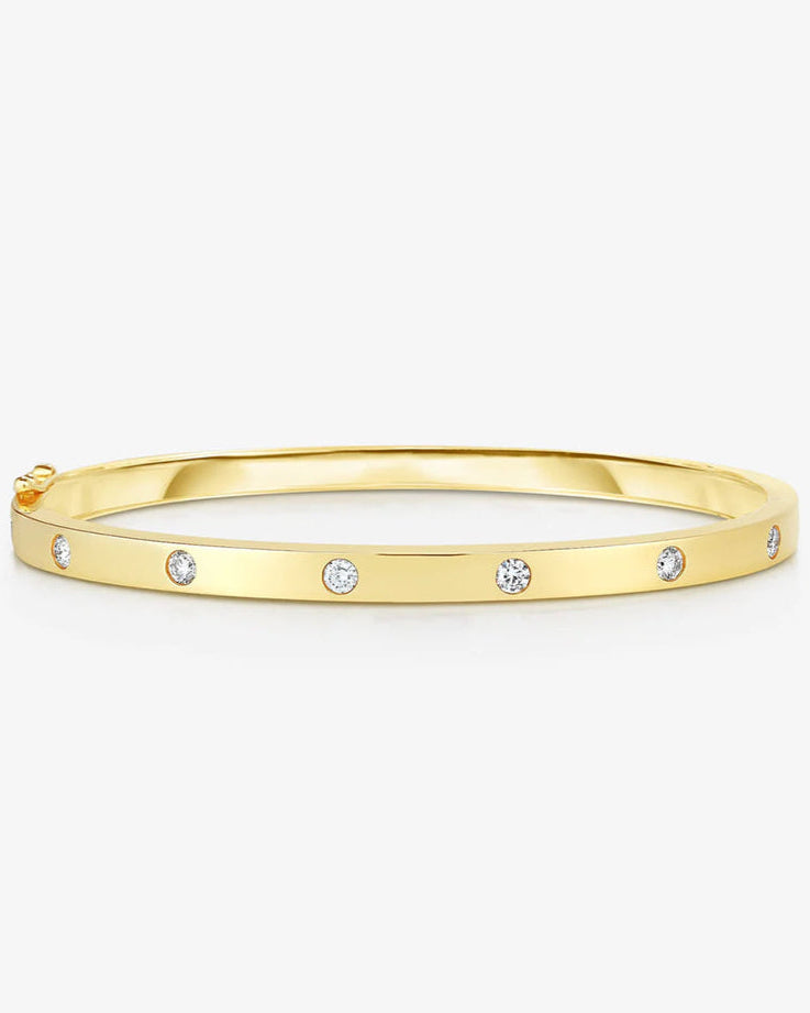 Diamond Bangle Gold - Lab Grown