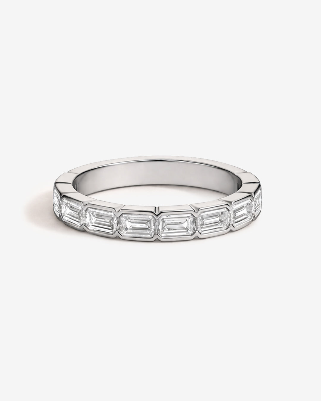 Emerald Diamond Bezel Ring