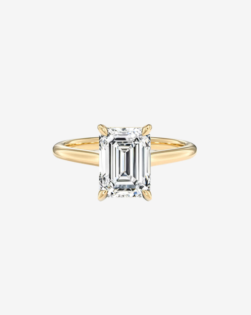 Emerald Lab-Grown Diamond Engagement Ring