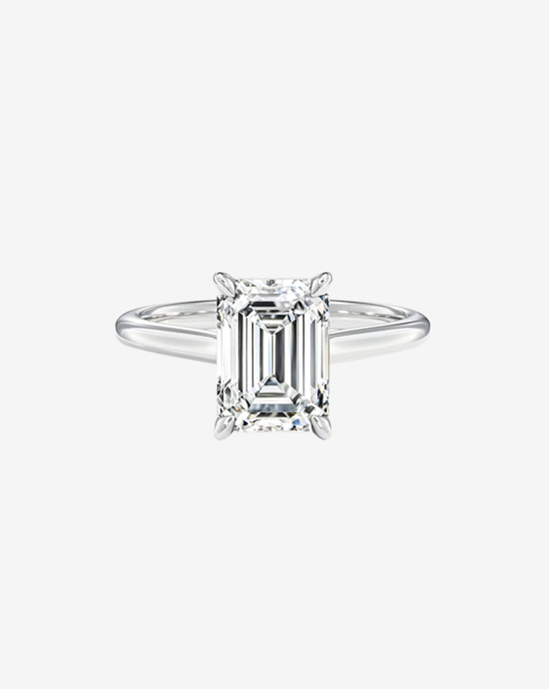 Emerald Lab-Grown Diamond Engagement Ring