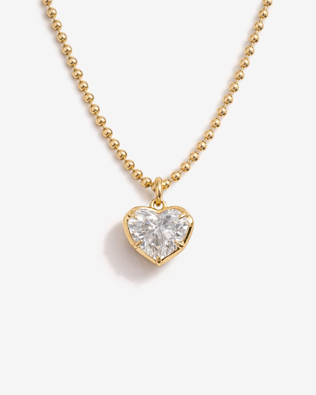 Heart bezel pendant