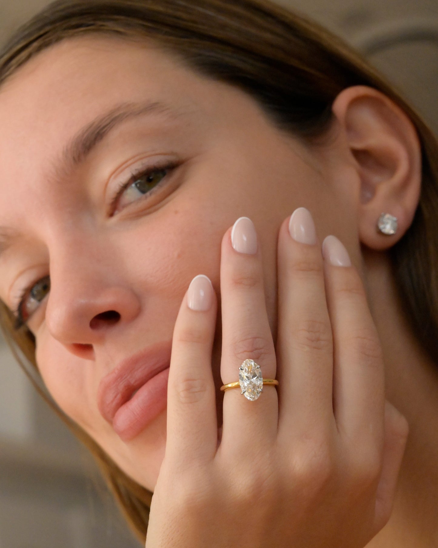 Moval Lab Diamond Engagement Ring 2 Carat