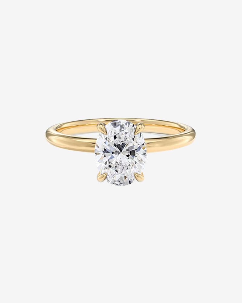 Oval Lab-Grown Diamond Engagement Ring