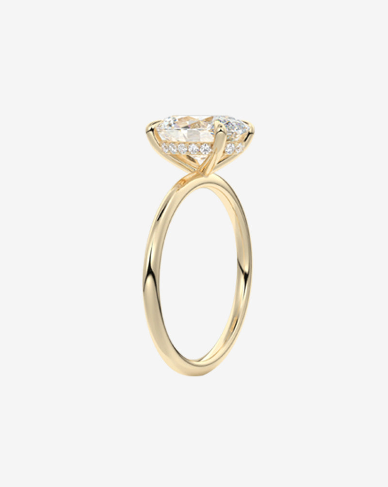 Oval Lab-Grown Diamond Engagement Ring