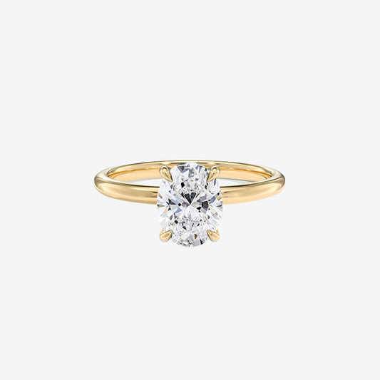 Oval Lab Diamond Engagement Ring