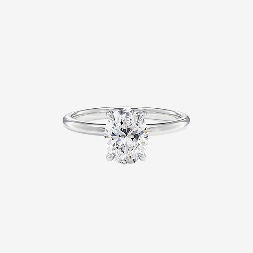 Oval Lab Diamond Engagement Ring