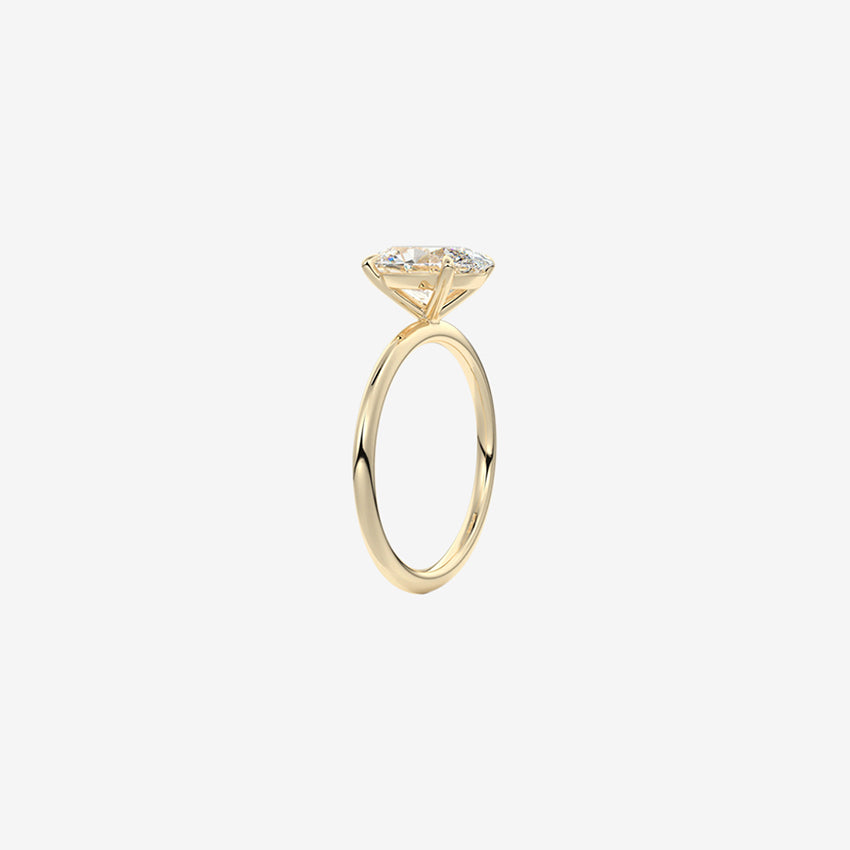 Oval Lab Diamond Engagement Ring