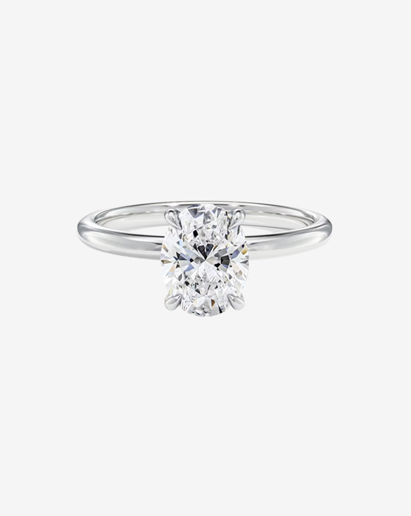 Oval Lab-Grown Diamond Engagement Ring