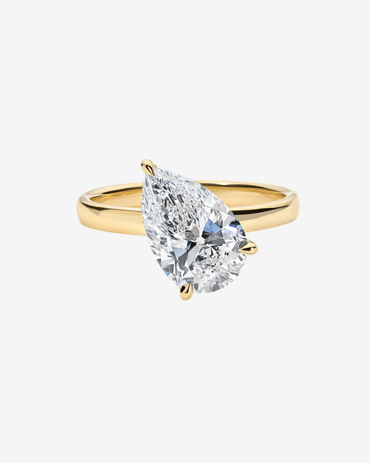 3ct Pear Lab-Grown Diamond Engagement Ring - Ready to Ship