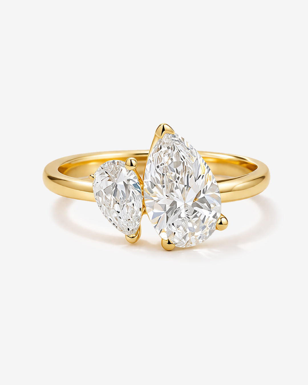 Pear Duet Lab-Grown Diamond Engagement Ring