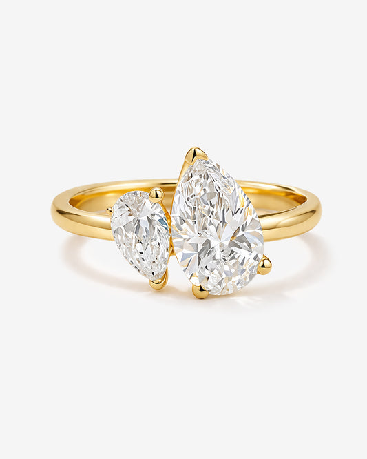 Pear Duet Lab-Grown Diamond Engagement Ring