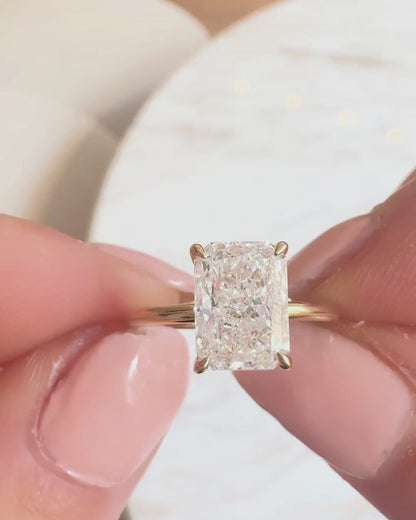 2CT Radiant Lab-Grown Diamond Engagement Ring - Ready To Ship