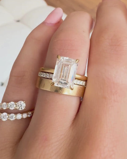 2ct Emerald Lab-Grown Diamond Engagement Ring- Ready to Ship