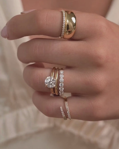 Round Lab Diamond Engagement Ring