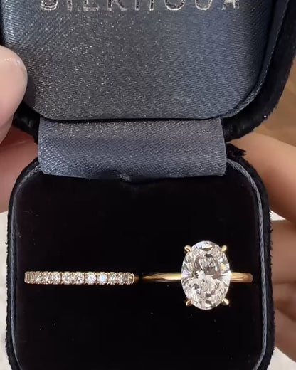 1.5ct Oval Lab-Grown Diamond Engagement Ring- Ready to Ship