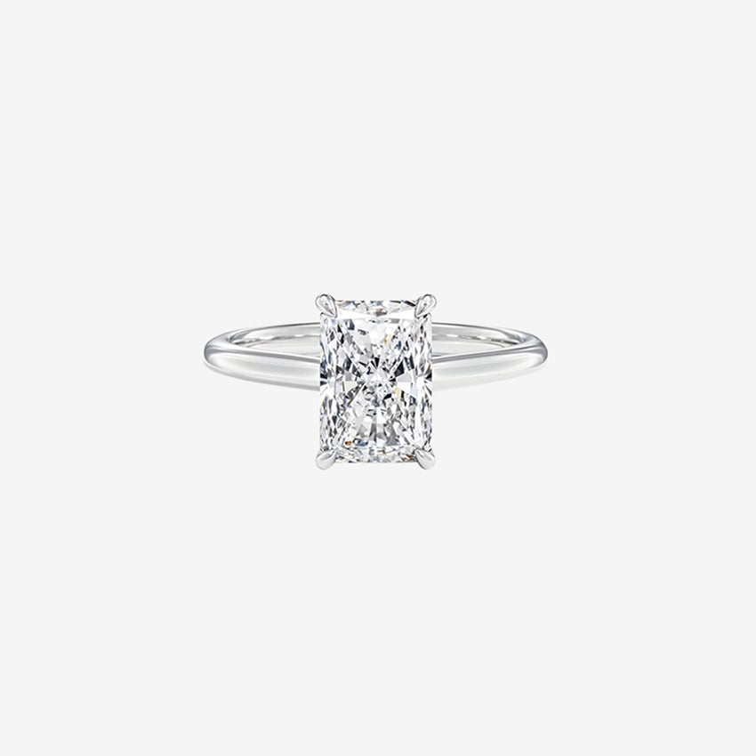 Radiant Lab Diamond Engagement Ring