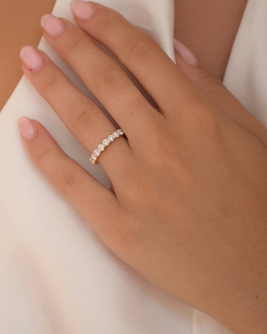Round Brilliant Lab Diamond Eternity Ring