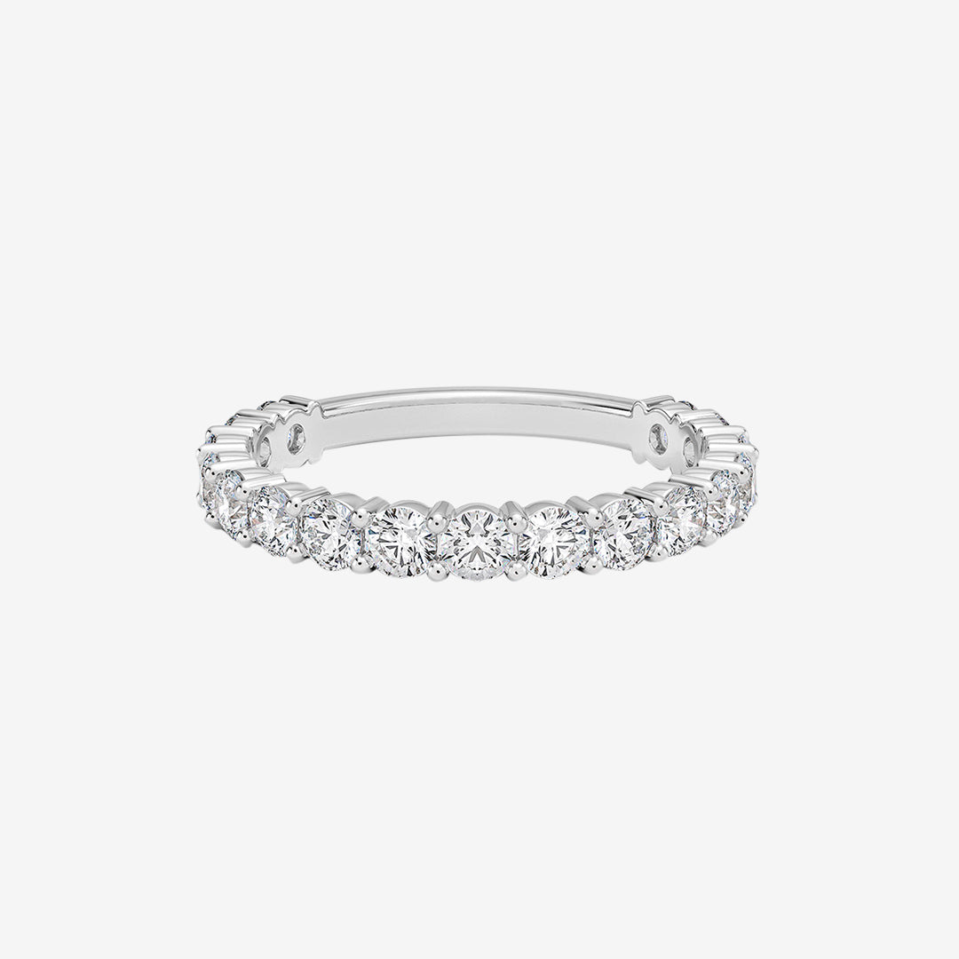 18K White Gold Round Brilliant Lab Diamond Eternity Ring