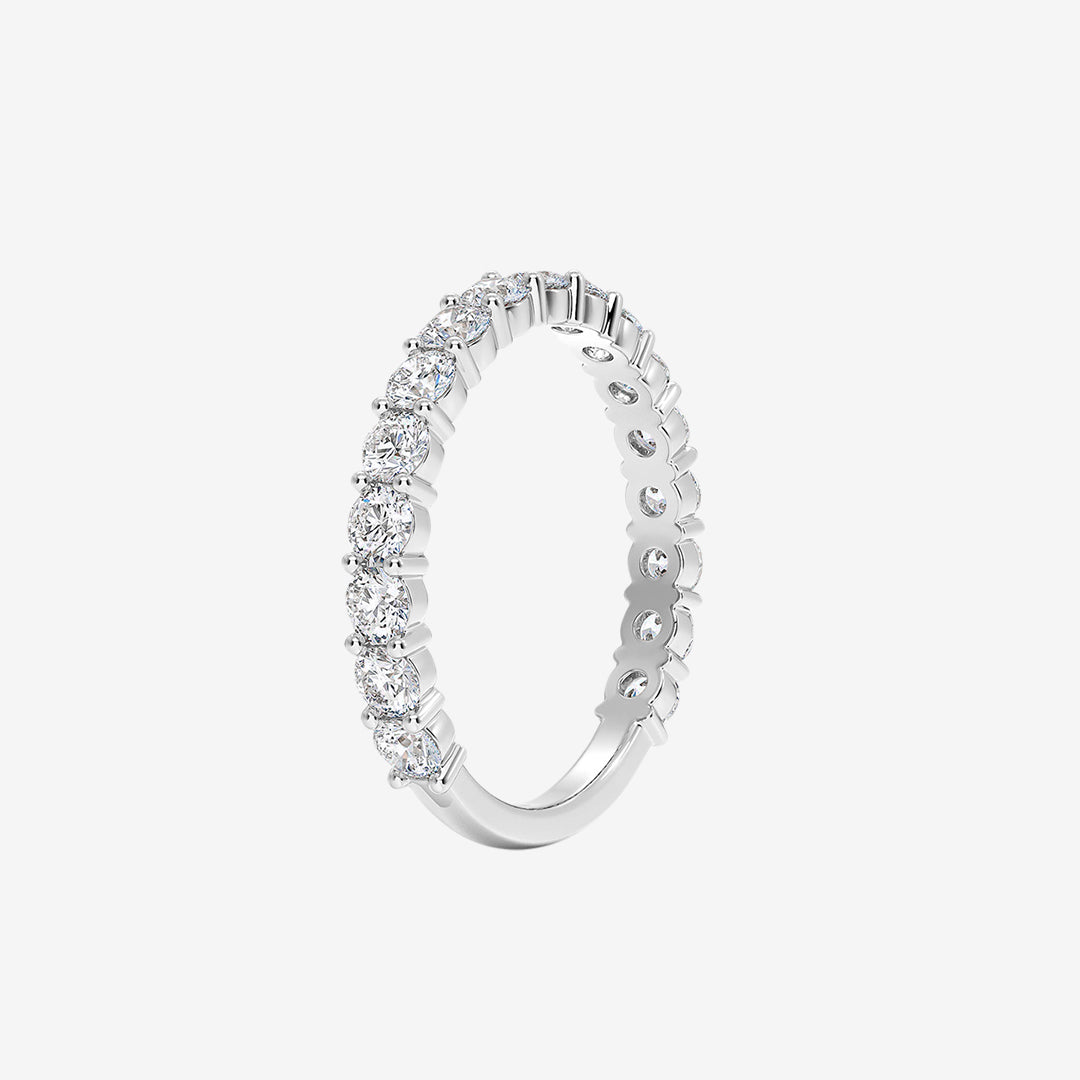18K White Gold Round Brilliant Lab Diamond Eternity Ring