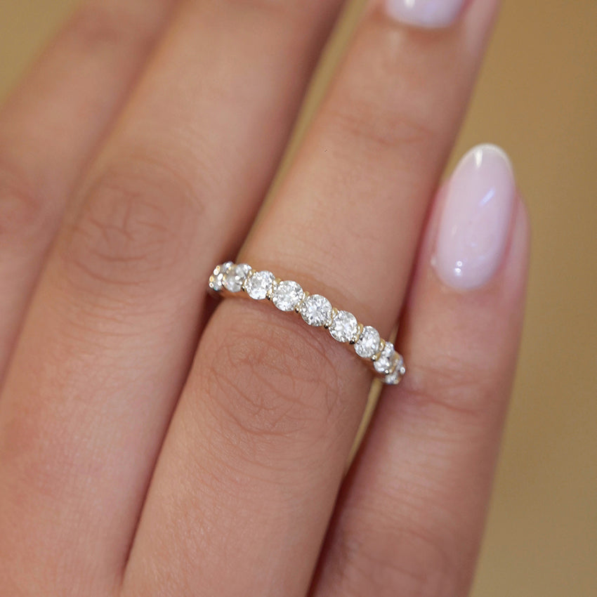 Round Brilliant Lab Diamond Eternity Ring