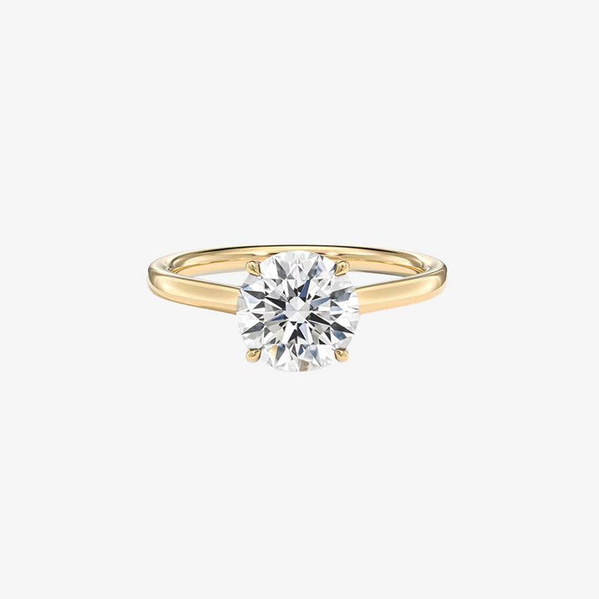 Round Lab Diamond Engagement Ring