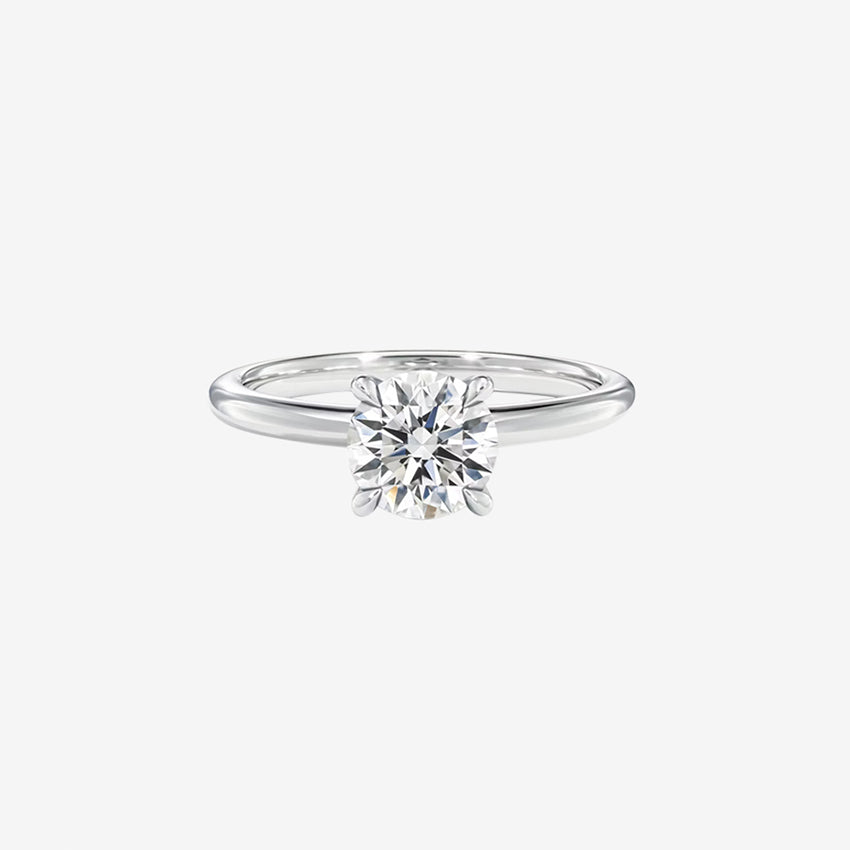 Round Lab Diamond Engagement Ring